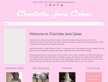 Tablet Screenshot of charlottejanecakes.co.uk